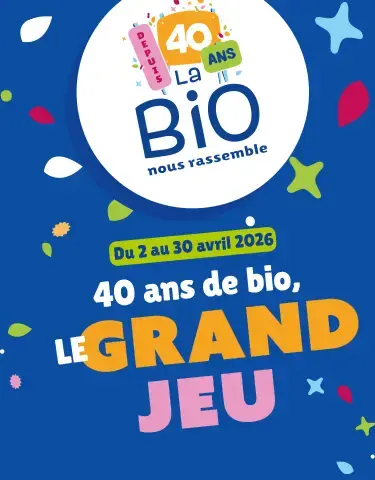 Biocoop fête ses 40 ans : C'est le Grand Jeu ! Tentez votre chance !